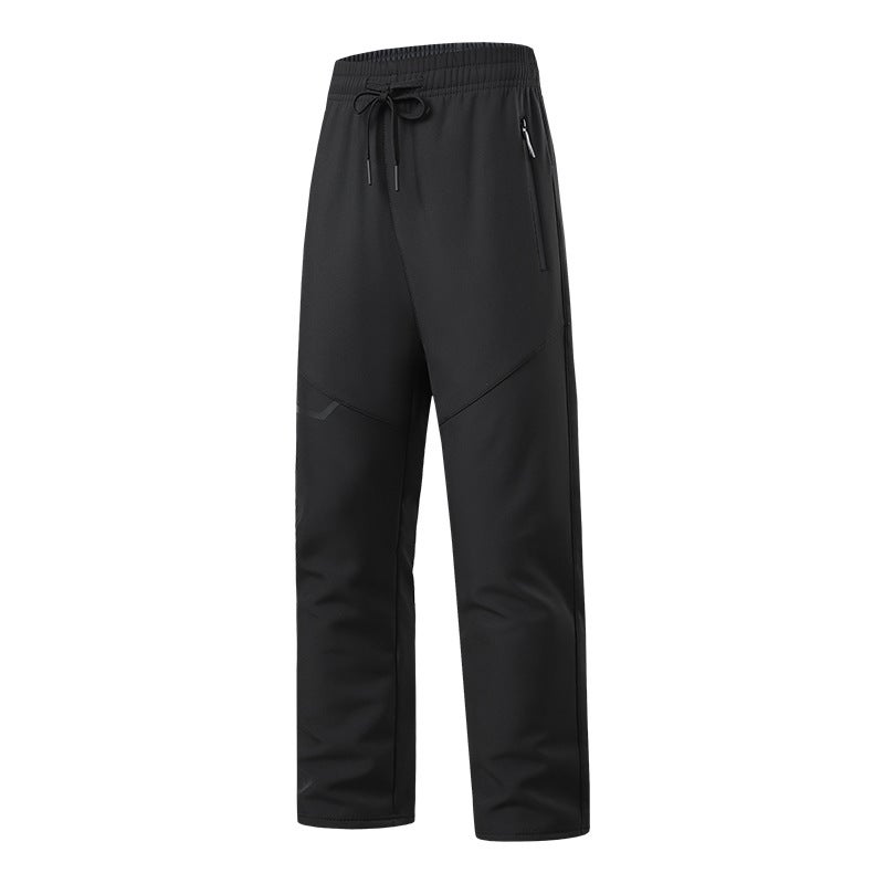 New Soft Shell Pants For Men And Women, Velvet Thickened Warm Pants, Loose - Image 1