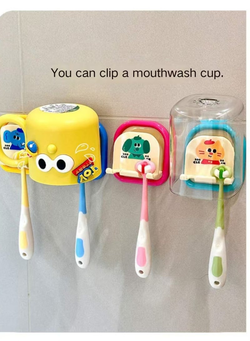 Cute toothbrush holder, toothbrush shelf, wall-mounted non-punching、blue  - Image 5