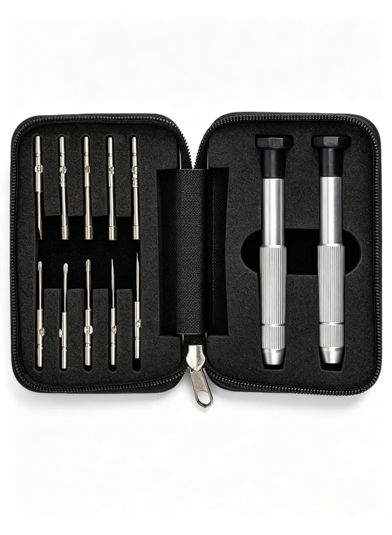 jaexest Repair sunglasses glasses frame reading glasses precision screwdriver nut driver tool kit set (12 pieces) - Image 1