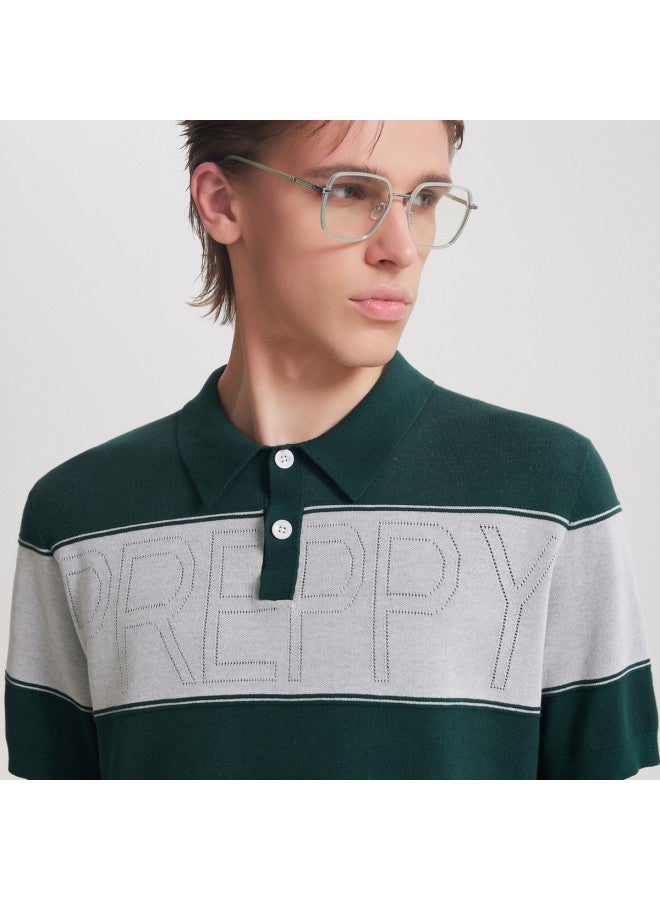 Cabbeen Same As In The Store] Men's Sweater Classic Polo Shirt Style Simple And Elegant Autumn Short-sleeved Sweater - Image 5