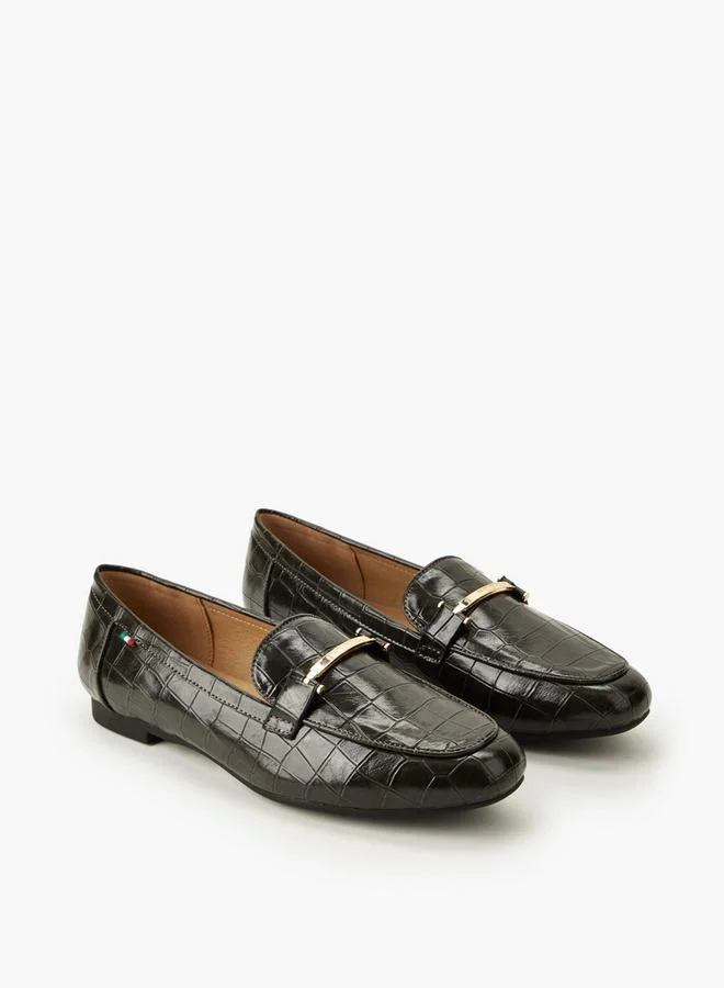 Renzo Ruganni Women Animal Print Slip-On Loafers