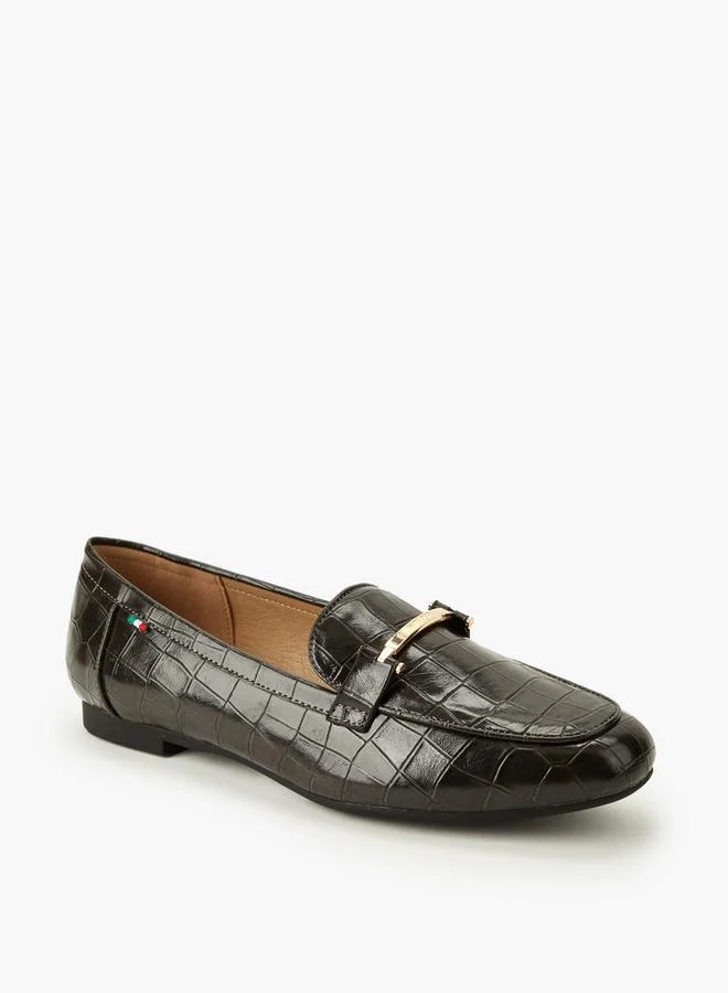 Renzo Ruganni Women Animal Print Slip-On Loafers