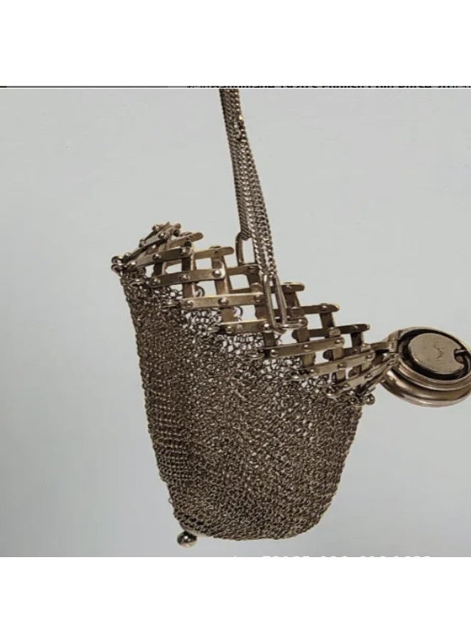 1920s English Coin Purse Mesh Coin Purse Chain Mail Mesh Coin Purse Vintage Small Coin Purse - Image 2