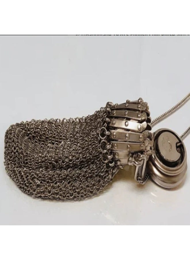 1920s English Coin Purse Mesh Coin Purse Chain Mail Mesh Coin Purse Vintage Small Coin Purse - Image 3