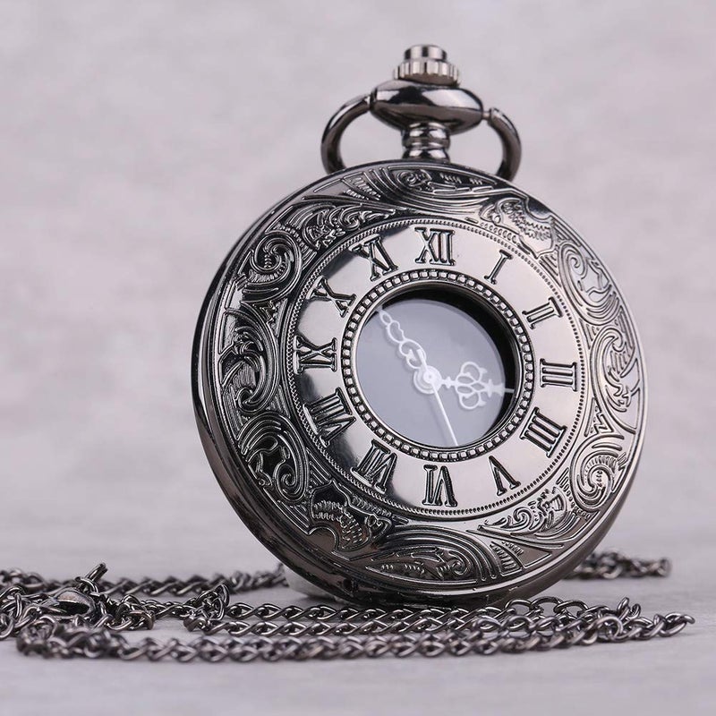 comfrt Pocket Watch Quartz Pocket Watch Classical Watch Classical Pocket Watch Analog Pocket Watch Necklace Pendant Good Decoration - Image 3