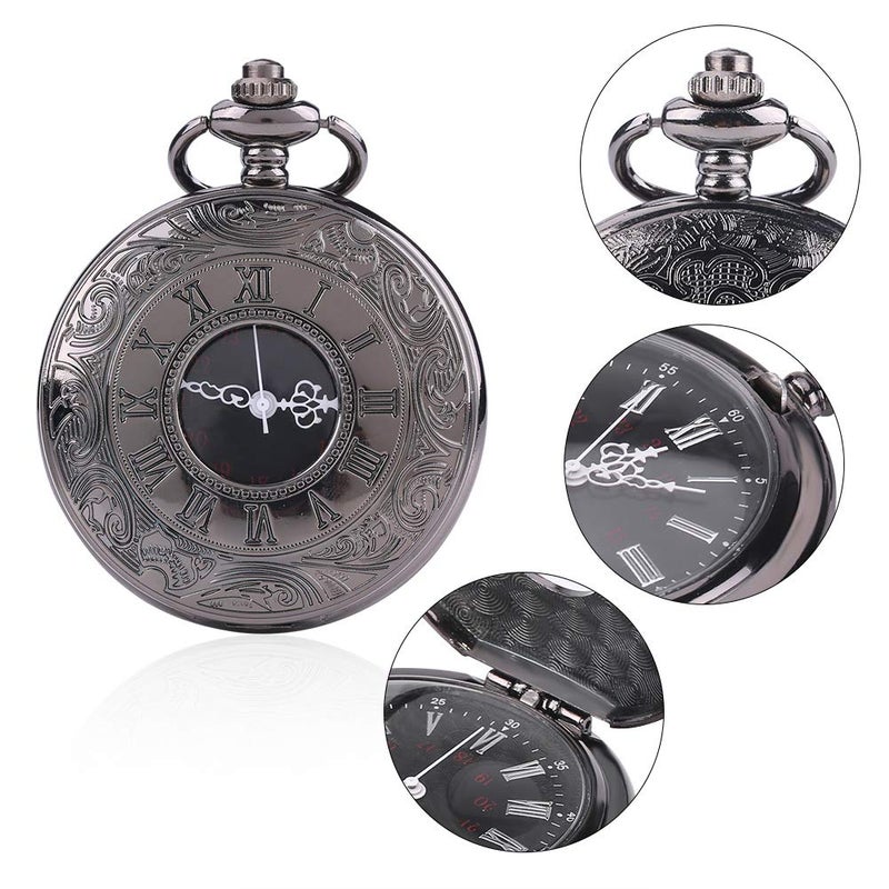 comfrt Pocket Watch Quartz Pocket Watch Classical Watch Classical Pocket Watch Analog Pocket Watch Necklace Pendant Good Decoration - Image 4
