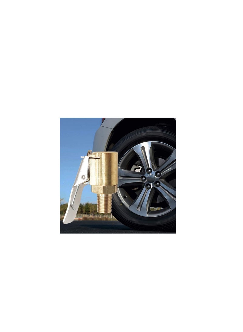 ABBASALI Car Accessories and Tools Car Truck Tire Inflator Valve Air Pump Clip Nozzle Metal Adapter Connector  - Image 2