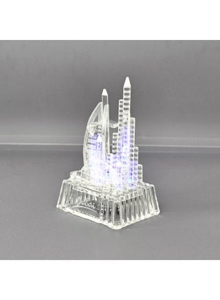 Crystal Glass Dubai Skyscrapers Burj al Arab, Burj Khalifa  Decoration with color changing led light - view 4