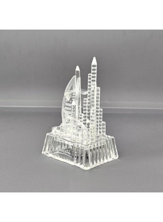 Crystal Glass Dubai Skyscrapers Burj al Arab, Burj Khalifa  Decoration with color changing led light - view 5