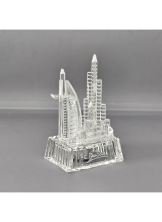 Crystal Glass Dubai Skyscrapers Burj al Arab, Burj Khalifa  Decoration with color changing led light - view 3