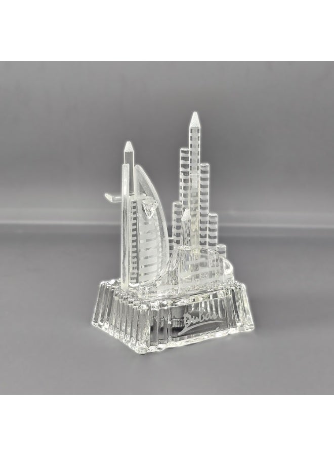 Souvenir Souq Crystal Glass Dubai Skyscrapers Burj al Arab, Burj Khalifa  Decoration with color changing led light - Image 3