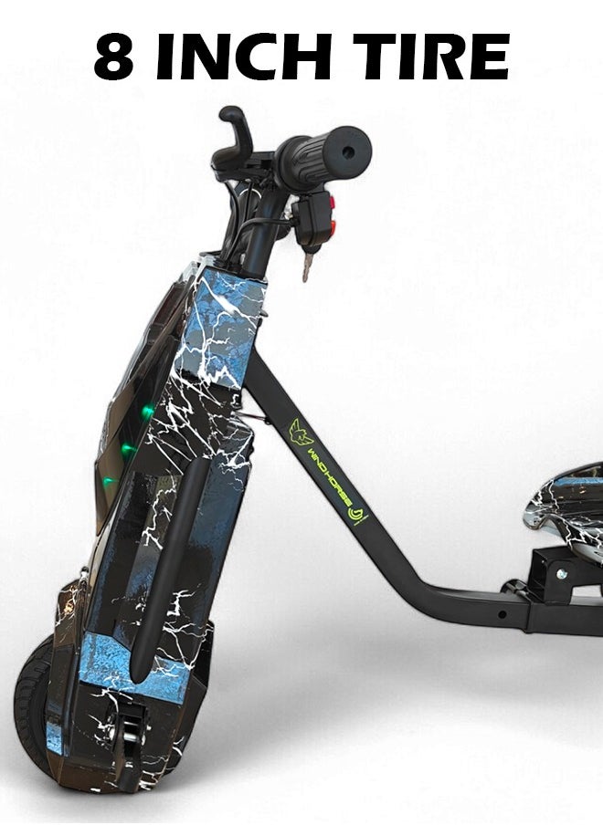 Wind Horse Electric Stunt Drifting Scooter for Kids and Adults – 250W Brushless Motor, 36V 4Ah Battery, 360° Spin, Bluetooth Speaker, Adjustable Frame, 3-Speed Modes, Steel Alloy Body, Protective Gear Included  - Image 3