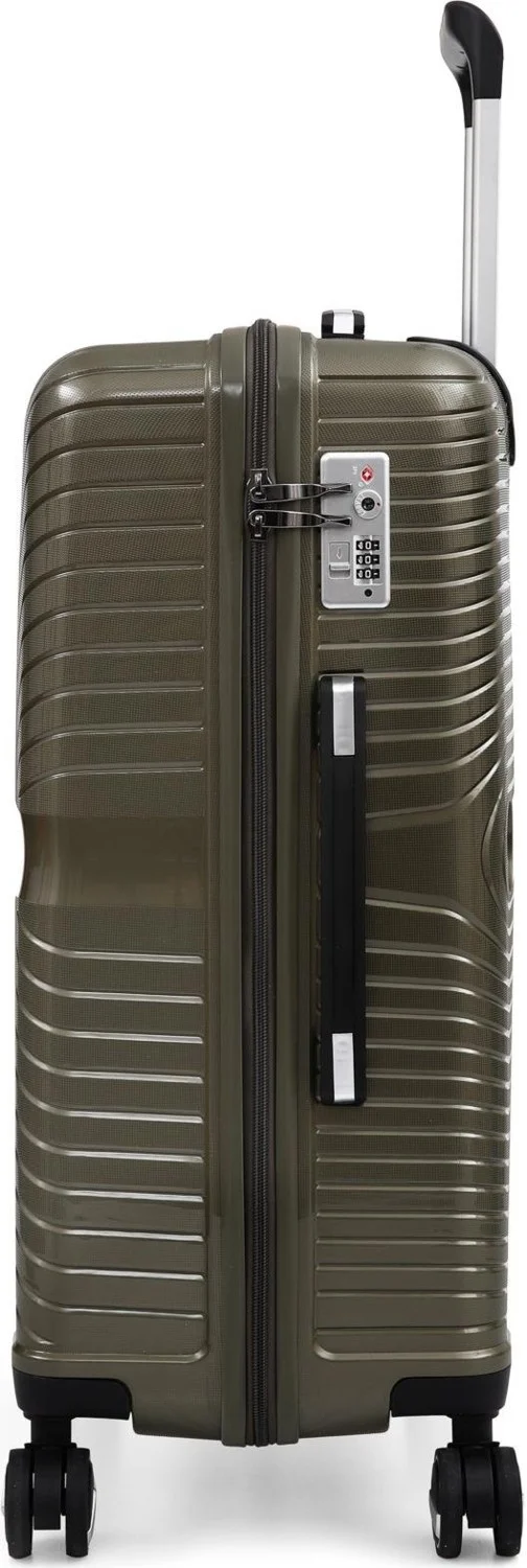 S-Invalid Brand Name Stylish Ultra Light Polypropylene Unbreakable 3-Piece Suitcase Set