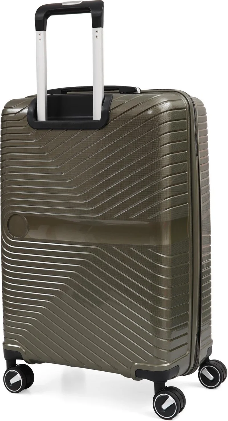 S-Invalid Brand Name Stylish Ultra Light Polypropylene Unbreakable 3-Piece Suitcase Set