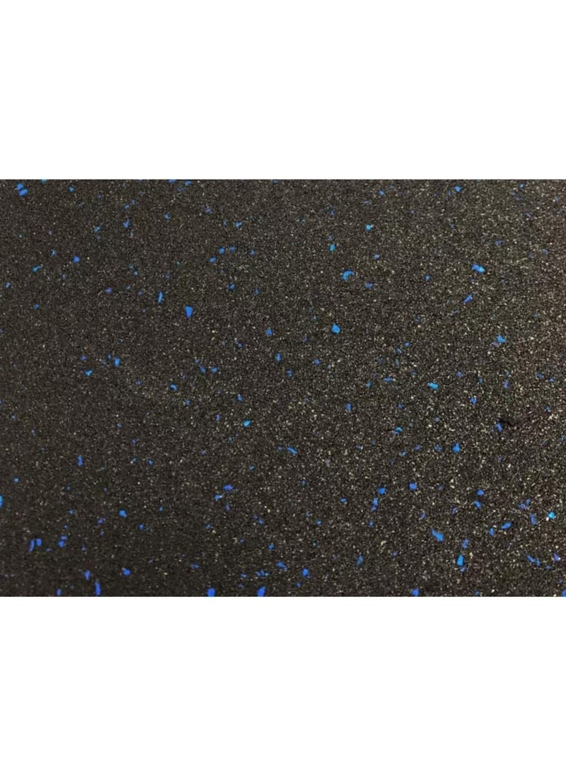 Interlocking Gym Floor Rubber Mat 50x50cm of 1.5cm Thickness for Gym Equipment - 4 tiles (1 sq. meter)