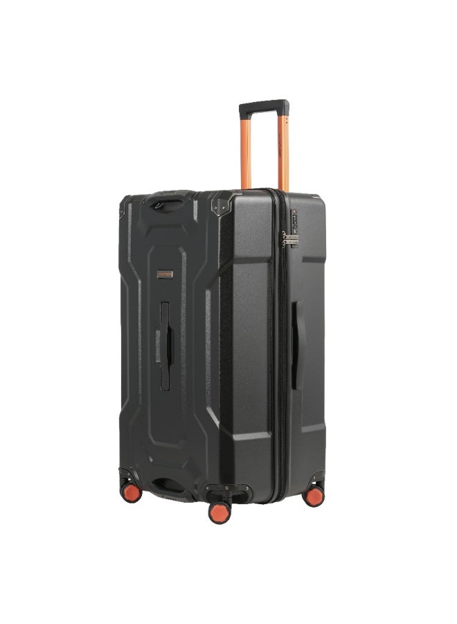 Tom Cruiser 28" Large Trunk Case – 100% Polycarbonate Max-Volume Checked Luggage with TSA Lock & 2-Year Warranty – Black - Image 2