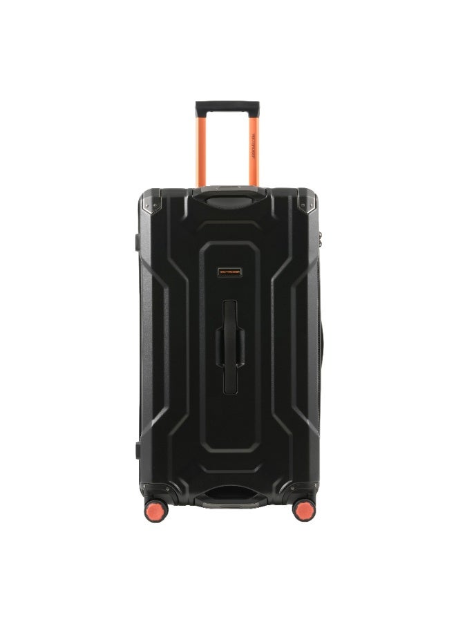 Tom Cruiser 28" Large Trunk Case – 100% Polycarbonate Max-Volume Checked Luggage with TSA Lock & 2-Year Warranty – Black - Image 1