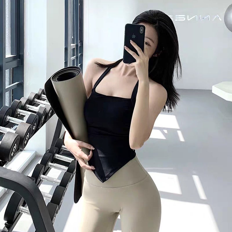 One-Piece Cup Yoga Bra Neck Square Women'S Girl Sports Underwear Beautiful Back Fitness Wear Running Vest - Image 5