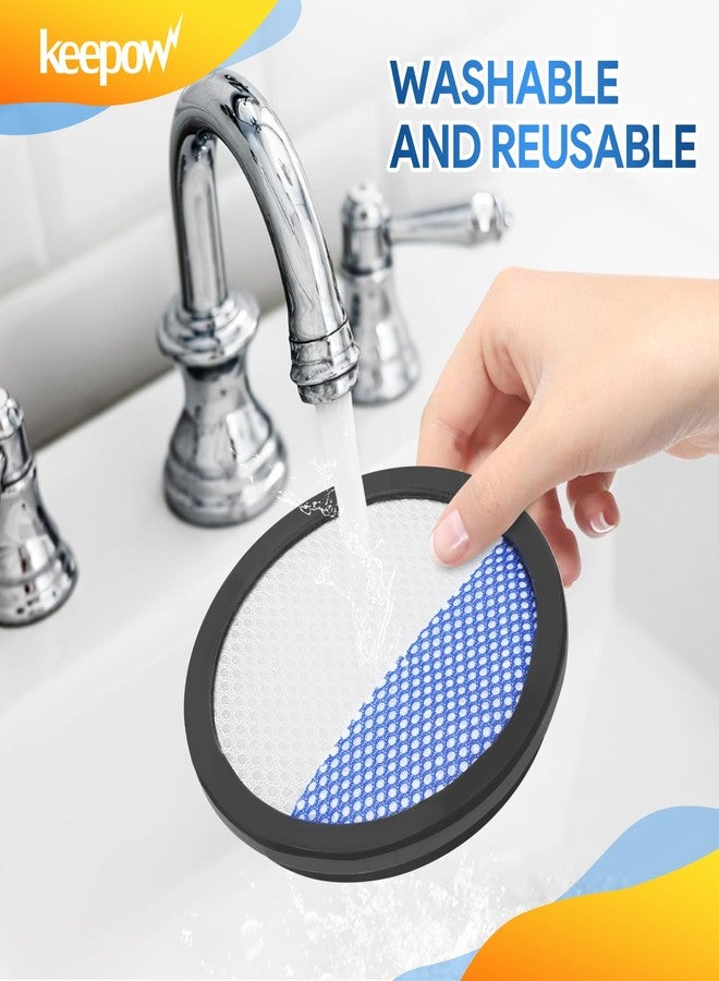 كيباو مرشحات مكنسة كهربائية KEEPOW متوافقة مع منظف يوريكا رابيد كلين برو اللاسلكي NEC180 NEC280TL NEC380 NEC480 NEC185 NEC186 NEC190 مرشحات بديلة للمكنسة الكهربائية، عبوة من 4 قطع - Image 4