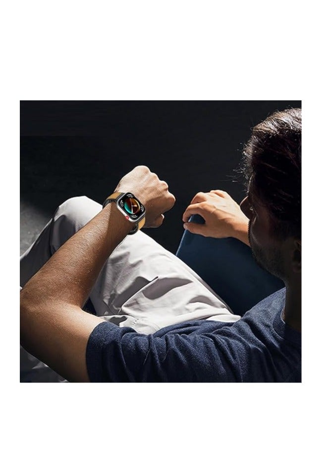 Compatible with Huawei Watch Fit 3/ Fit4/Fit4 Pro Strap for Women Men, Soft Flexible Leather Silicone Hybrid Sport Wristband Magnetic Buckle Bracelet Replacement Strap for Huawei Watch Fit3 - Image 2