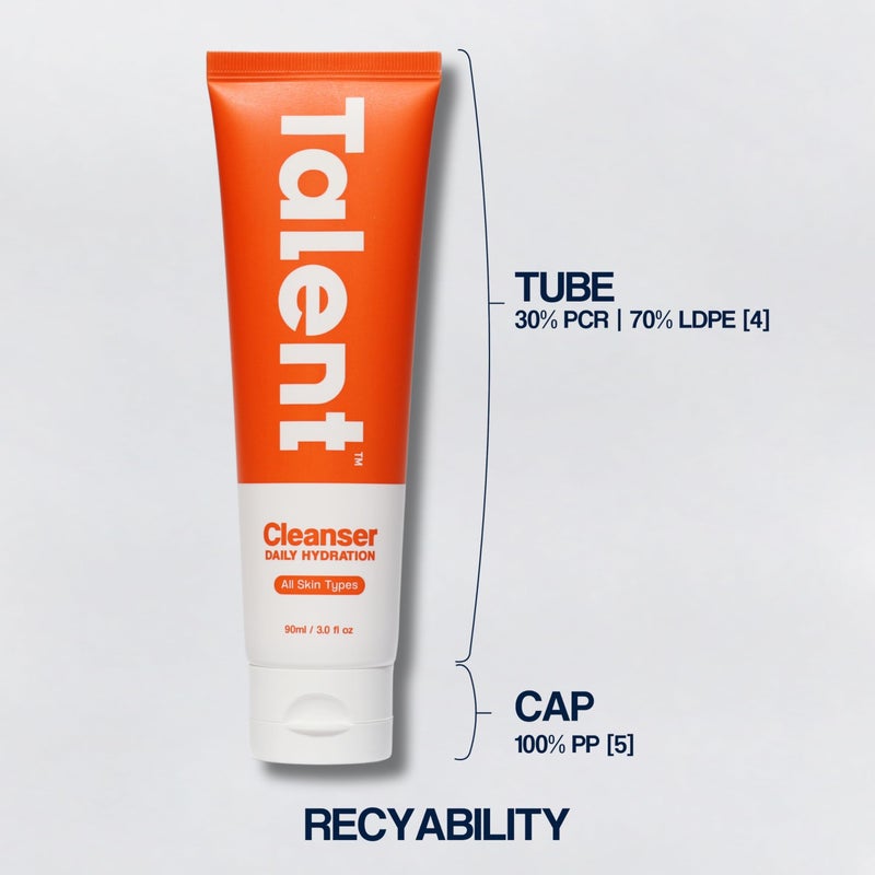 Talent Men's Daily Hydration Cleanser â€“ Korean Skincare, EWG Verified, Fragrance-Free, Non-Stripping Face Wash with Antioxidants, 3.0 fl oz - Image 5