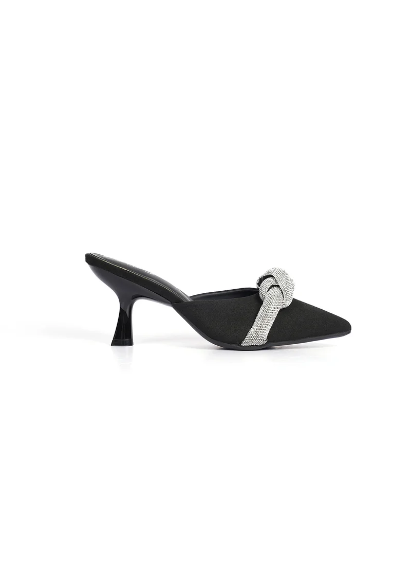كيوبل Womens pointed stiletto heeled mule