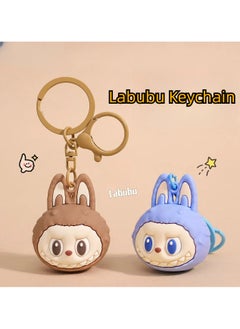 Generic New Labubu Rocking Horse Keychain - Cute 3D Figurine, Creative Bag Charm for Students, Trendy Star-Inspired Design  - Image 2