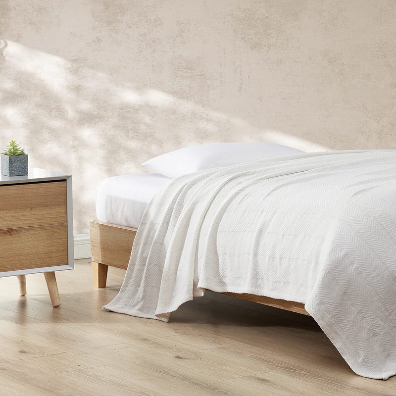 إدي بوار بطانية من القطن بنمط زخرفة متعرجة - Image 2