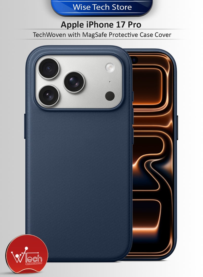 Wtech Apple iPhone 17 Pro 5G 2025 TechWoven with MagSafe Protective Case Cover (MCMPMN) - Navy Blue - Image 1