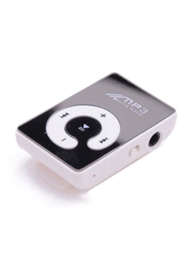 Direct Supply Clip MP3 Card Clip MP3 No Screen C Key With Memory Mirror C Key Wholesale-Body Color:White-Memory Capacity:Plug-in (bare Metal)