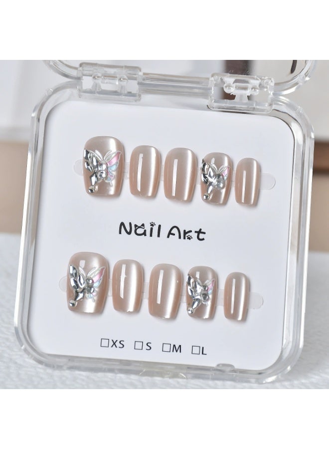 Clear Box Set Press-On Nails | Reusable Fake Nails with Removable Adhesive - DIY False Nails for Women