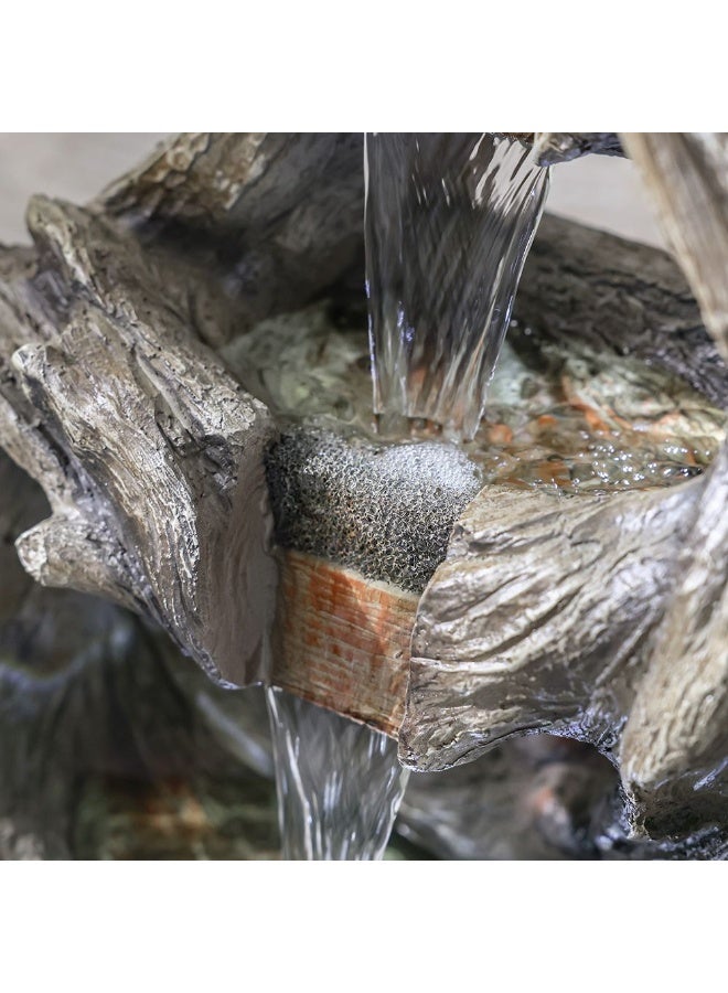 DANUBE HOME Oasis Fountain 40x40x98.5 cm - Multi-Color Polyresin Outdoor Fountain for Garden Decor - Elegant Water Feature with Ideal Outdoor Accessory - Image 4