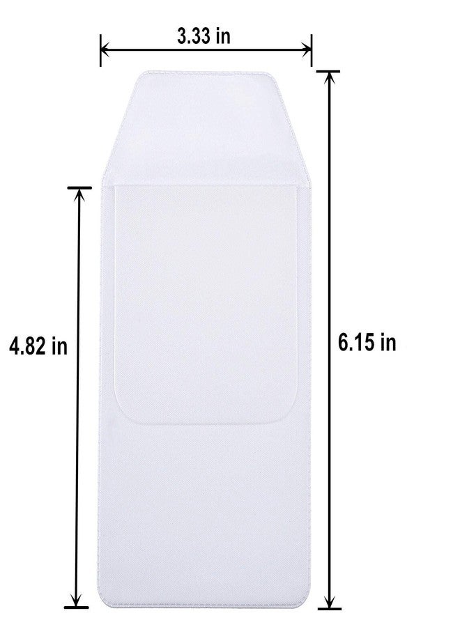 AKIRO 5Pcs White Pocket Protector for Hospital Office Pen Leaks, PVC Pocket Protectors White Shirt Pocket Protectors - Image 3