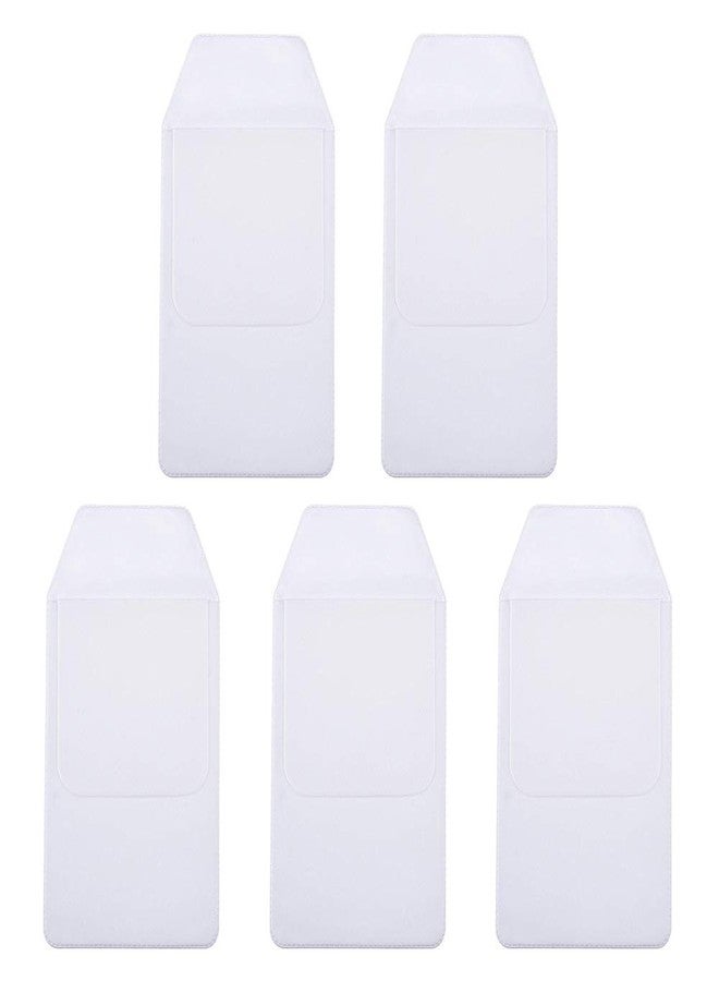 AKIRO 5Pcs White Pocket Protector for Hospital Office Pen Leaks, PVC Pocket Protectors White Shirt Pocket Protectors - Image 1