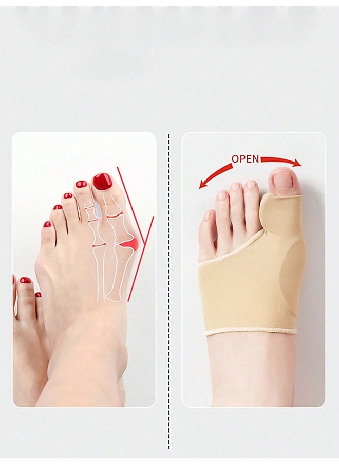 Generic - 1 Pair Bunion Corrector Relief Sleeve for Women & Men, Big Toe Gel Bunion Corrector Separator Straightener for Day/Night Support, Hallux Valgus Pain Relief, Bunion Socks - Image 1