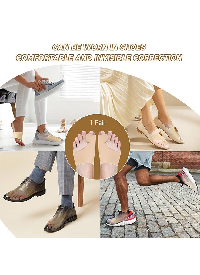 Generic - 1 Pair Bunion Corrector Relief Sleeve for Women & Men, Big Toe Gel Bunion Corrector Separator Straightener for Day/Night Support, Hallux Valgus Pain Relief, Bunion Socks - Image 1