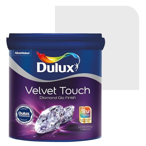 Dulux Diamond Glo Super Premium Interior Emulsion Paint For Walls With 6 Years Warranty| Washable and Durable Paint | Rich, Intense, Smooth Colors, White (1 litre,Crystal) - Image 1