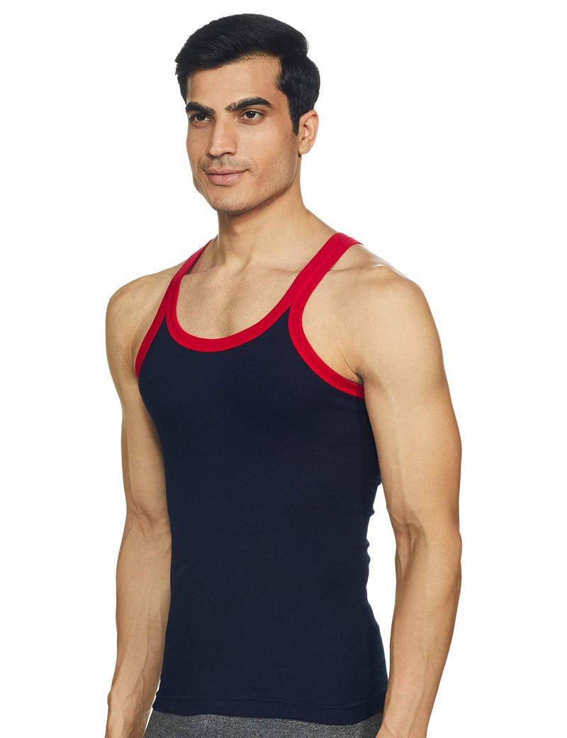 Lux Cozi Men's Cotton Vest (Pack of 3) (8904209871718_COZI_XYLO_333_AST_80_Assorted) (Color & Prints May Vary) - Image 2