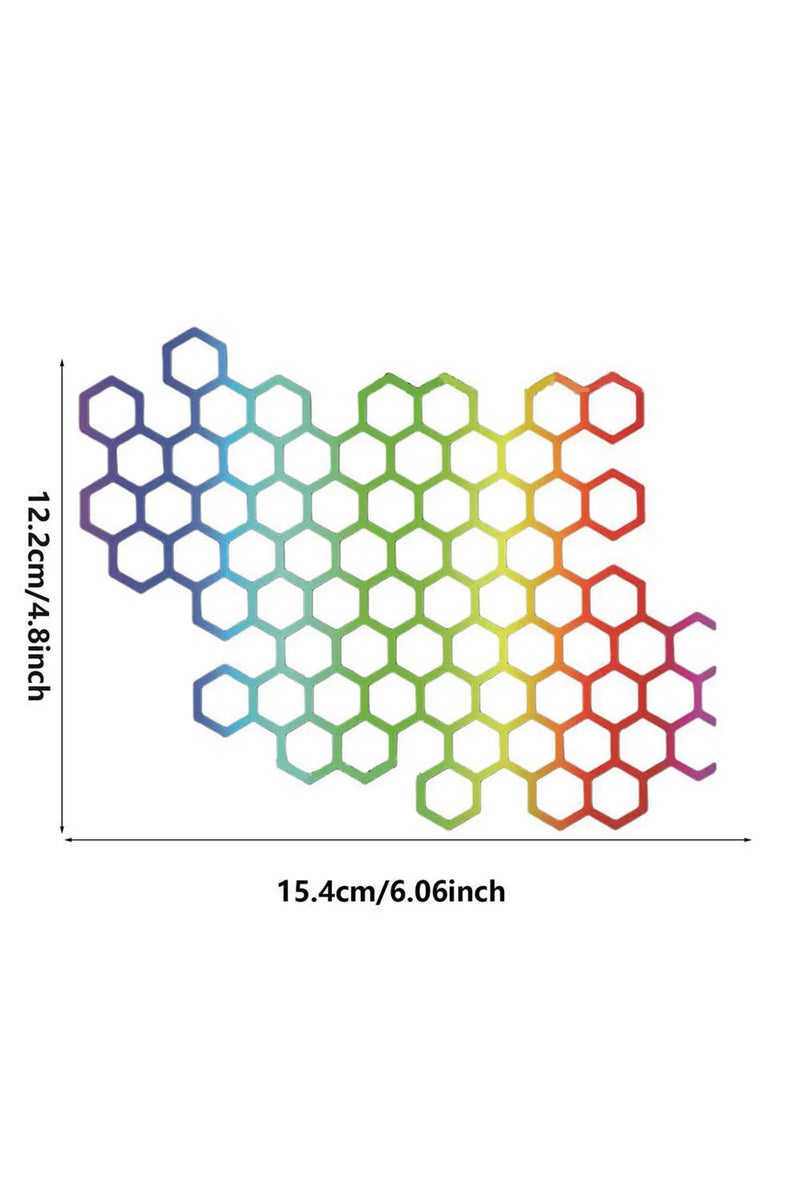 إيروريكس ملصقات سيارات بتصميم خلية النحل باللونين الأخضر والأحمر، ملصقات دراجات نارية كهربائية، ملصقات هيكل دراجة نارية، تصميم عصري مفتوح