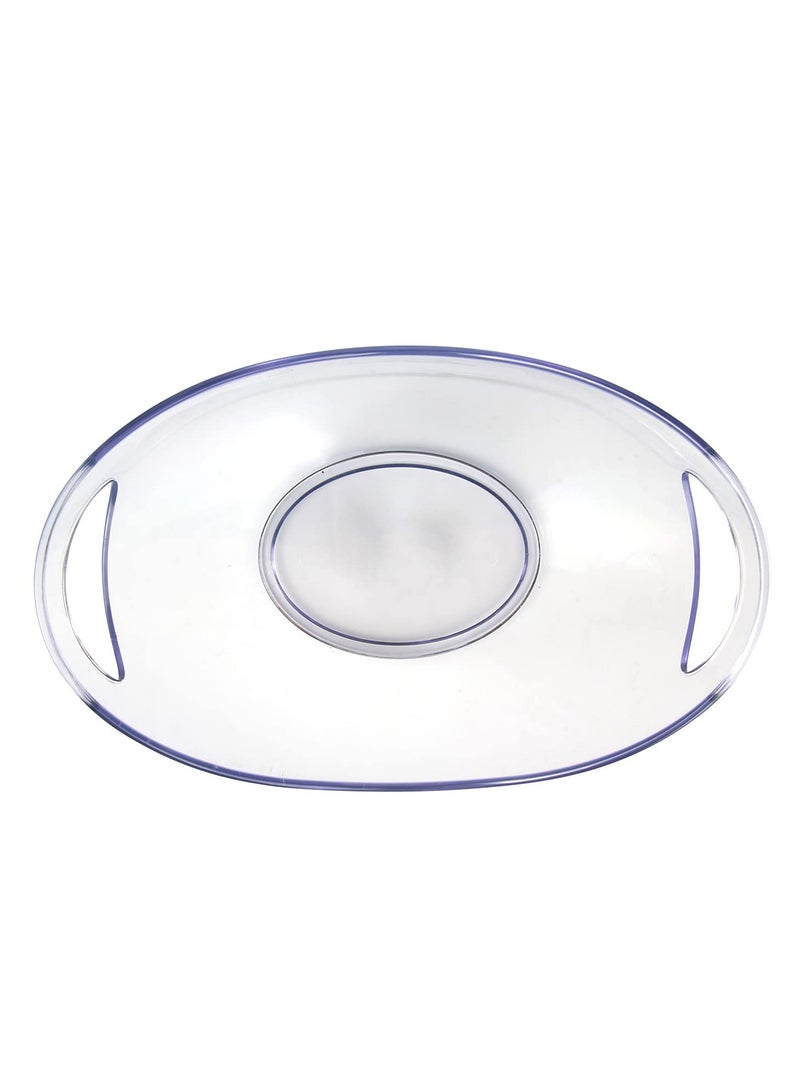 Barakah دلو ثلج دلو نبيذ، أكريليك شفاف سعة 4 لترات، حوض بلاستيكي للمشروبات والحفلات، درجة غذائية، مثالي لزجاجات النبيذ أو الشمبانيا أو البيرة - Image 5