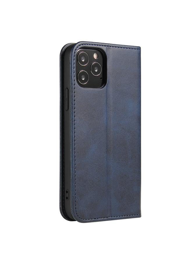 S-TOP Case For iPhone 12 / 12 Pro Calf Texture Magnetic Horizontal Flip Leather Case with Holder & Card Slots & Wallet - Image 3