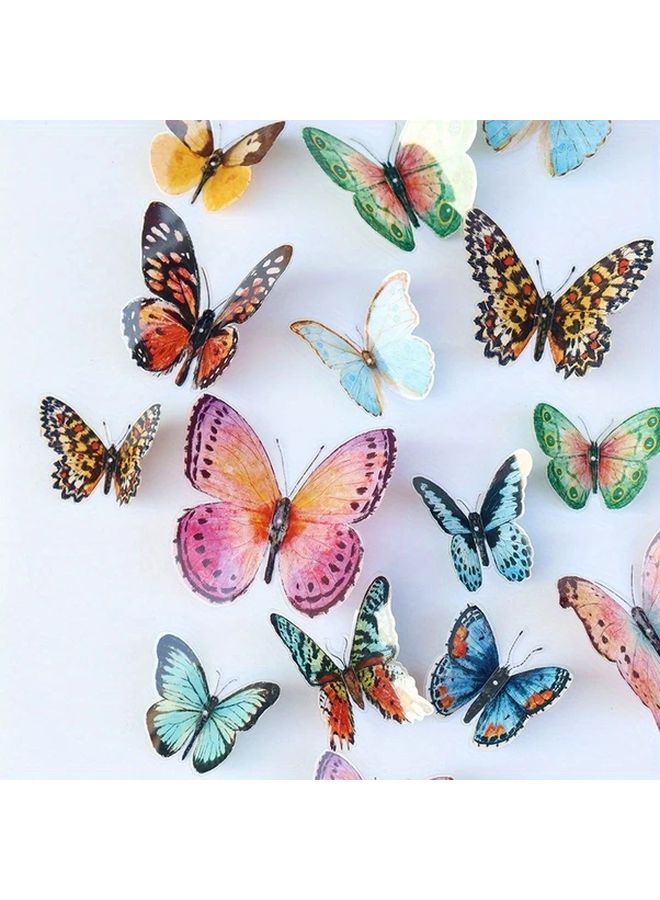 36PCS Lifelike 3D PVC Butterfly Decorations With Watercolor Wings For Wedding Party Photo Booth - Image 3