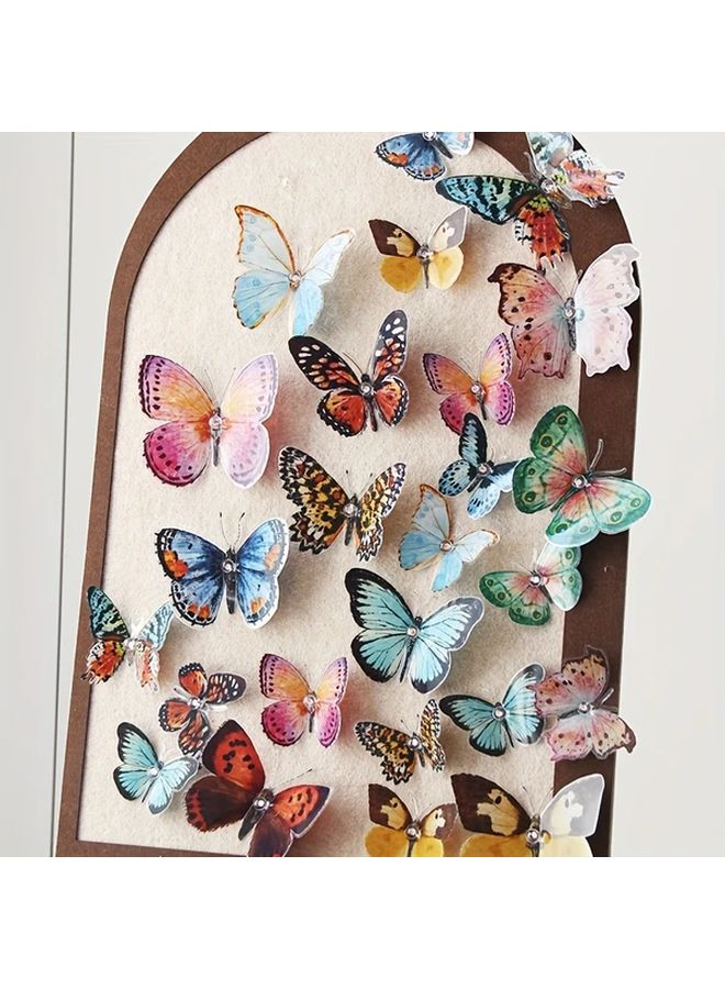 36PCS Lifelike 3D PVC Butterfly Decorations With Watercolor Wings For Wedding Party Photo Booth - Image 5