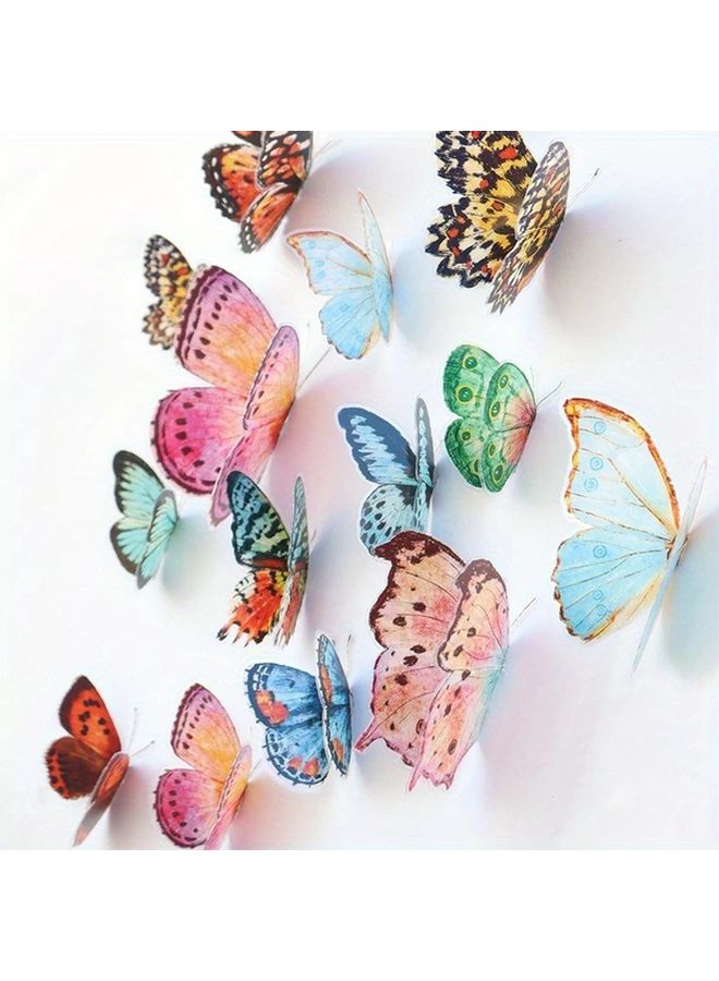 36PCS Lifelike 3D PVC Butterfly Decorations With Watercolor Wings For Wedding Party Photo Booth - Image 1