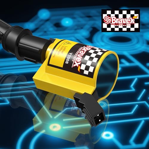 Megaflint High Performance Ignition Coil 8 Pack -Upgrade 15% More Energy For Ford F-150 F-250 F-350 4.6L 5.4L V8 CROWN VICTORIA EXPEDITION MUSTANG LINCOLN MERCURY Compatible & DG508 DG457 DG472 DG491 (YELLOW) - Image 3