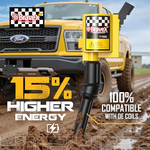 Megaflint High Performance Ignition Coil 8 Pack -Upgrade 15% More Energy For Ford F-150 F-250 F-350 4.6L 5.4L V8 CROWN VICTORIA EXPEDITION MUSTANG LINCOLN MERCURY Compatible & DG508 DG457 DG472 DG491 (YELLOW) - Image 2
