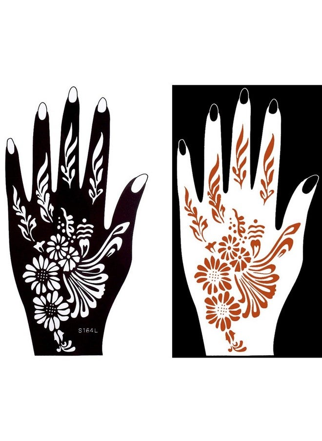 ivana's - Heena Mehandi Tatto Stencil Set For Hand Body Fingure Face Heena Art Temporary Tatto For Kids Girls & Women Design Niv326 - Image 1