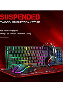 T-WOLF Thunderwolf Keyboard And Mouse 4-In-1 Office Game Set  - Image 4