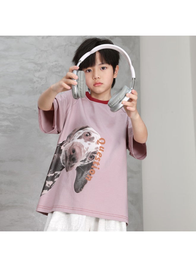 Luson Chen Dazhu Children's Wear Boys' Short Sleeve T-shirt New Children's Cartoon Pattern Round Neck Breathable Casual Top Tide - Image 5