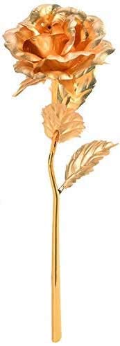 Lavanaya Silver Lavanaya Silver Artificial Golden Flower in Red Velvet Box Elegant Decorative Piece for Home or Office Ideal Gift for Special Occasions and Loved Ones 30x10x8 cm  - Image 2